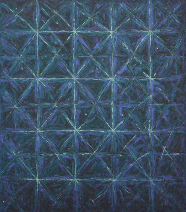 Průhledy, 2007, 100x95 cm, akryl, plátno